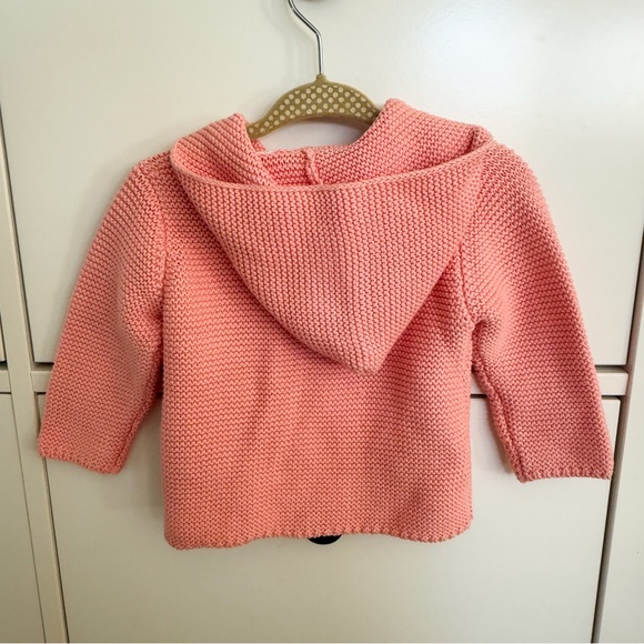 Zara Baby Coral Knit Hooded Cardigan - Picture 9 of 9